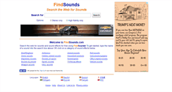 Desktop Screenshot of findsounds.com
