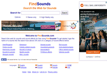 Tablet Screenshot of findsounds.com